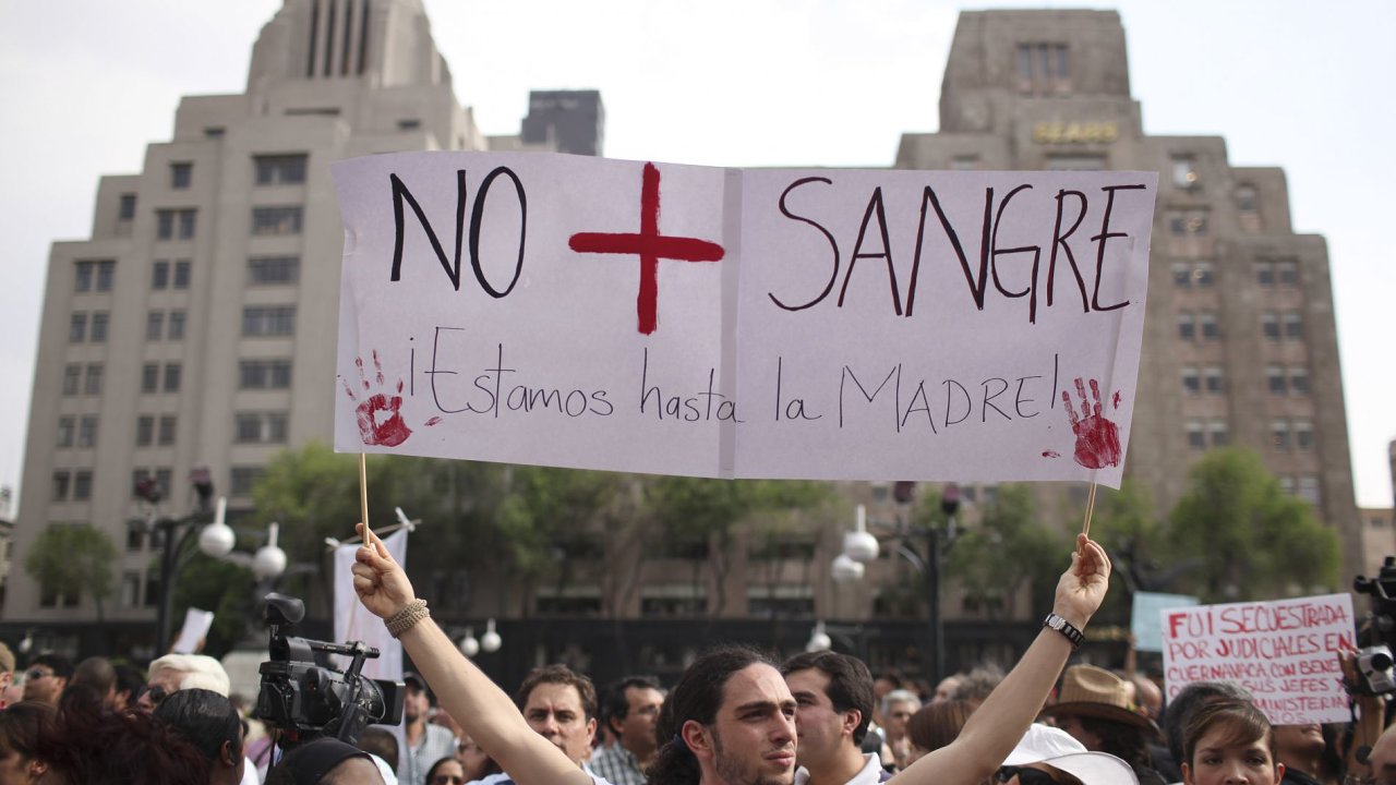 Mexiko protesty proti násilí