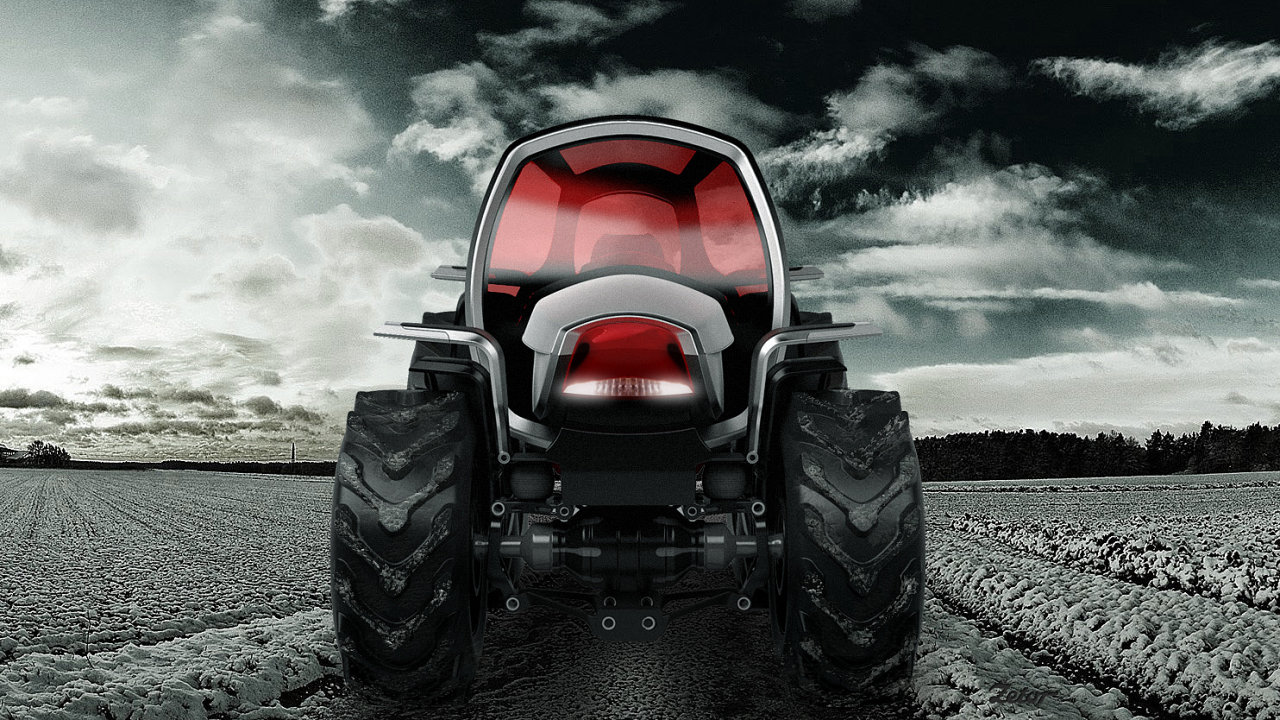 Ocenìný design traktoru.