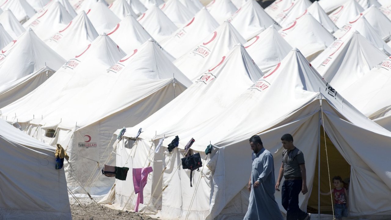 Uprchlick tbor pro Syany v Turecku, ilustran foto