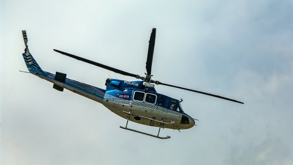 policie, helikopt�ra, vrtuln�k