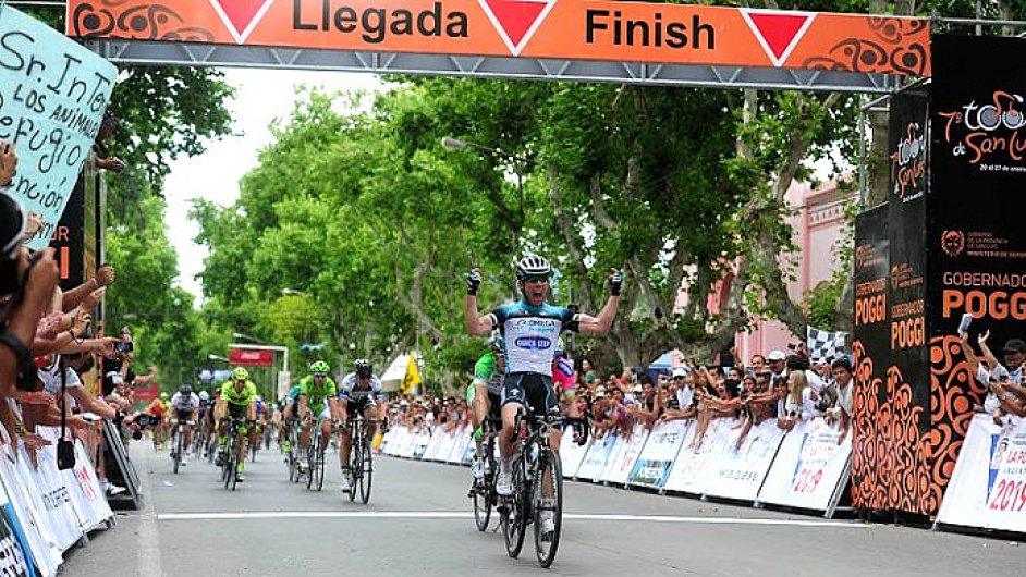 Mark Cavendish pi vtzstv prvn etapy Tour de San Luis