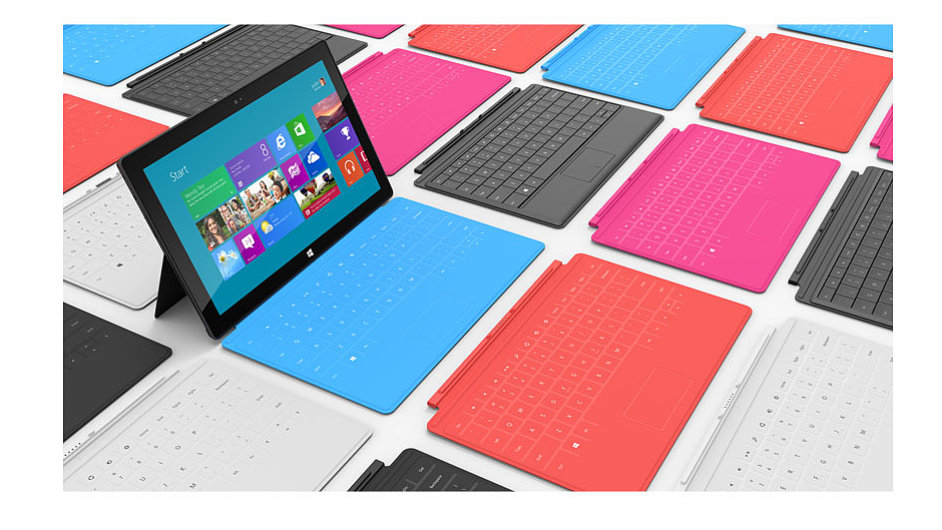 Tablet Microsoft Surface s obalem Touch Cover