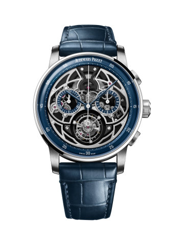 Kolekci Code 11.59 doplňuje chronograf Selfwinding Flying Tourbillon. Limitovaná edice o padesáti kusech spojuje moderní estetiku a výrazné architektonické prvky s tradičním řemeslným zpracováním.