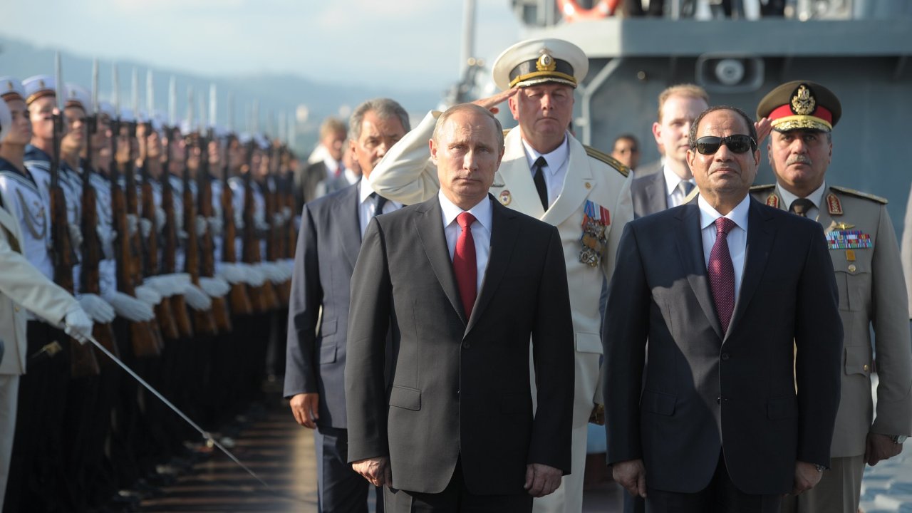 Egypt, prezident Abdel Fattah el-Sisi, Vladimír Putin, Rusko