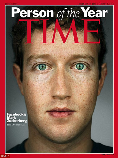 Facebook, Mark Zuckenberg, Time