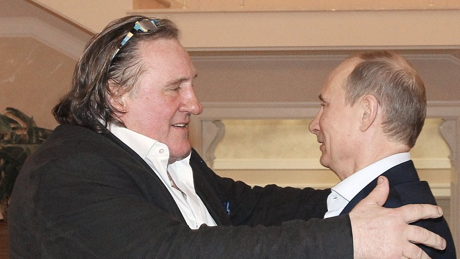 Grard Depardieu a Vladimir Putin