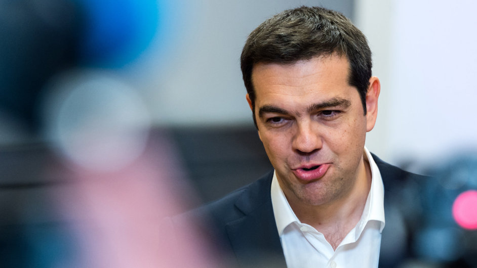 eck premir Alexis Tsipras na pondln tiskov konferenci.