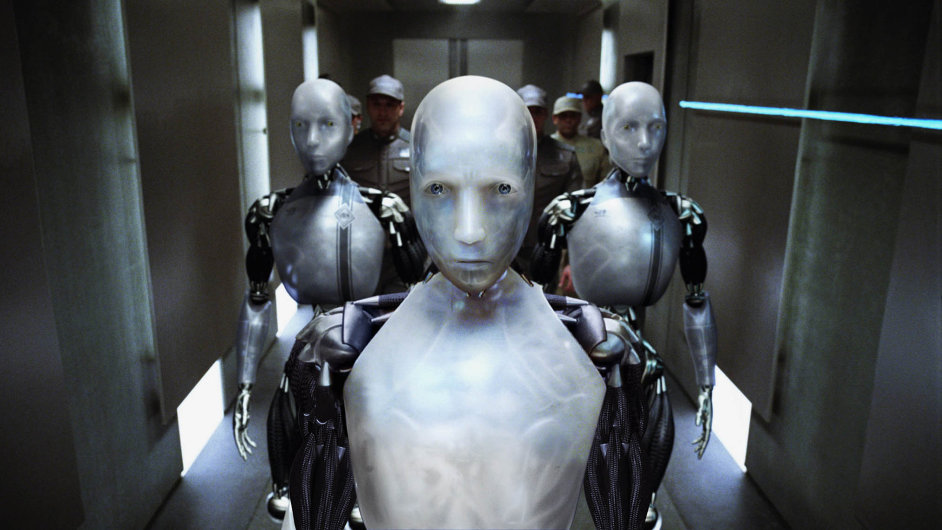 Téma umìlé inteligence je dobøe známé ze sci-fi literatury a hollywoodských filmù. Jako napøíklad ze snímku Já, robot z roku 2004 - Ilustraèní foto.