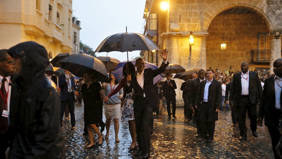 Obama se v nedli prochzel po Havan. V tdnu ho ekaj dleit setkn.