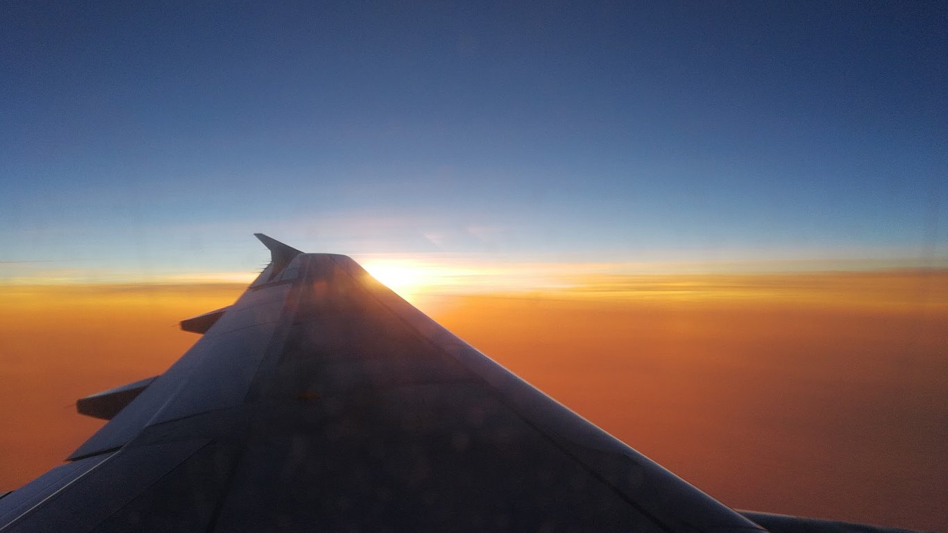Pohled z letadla - ilustran foto
