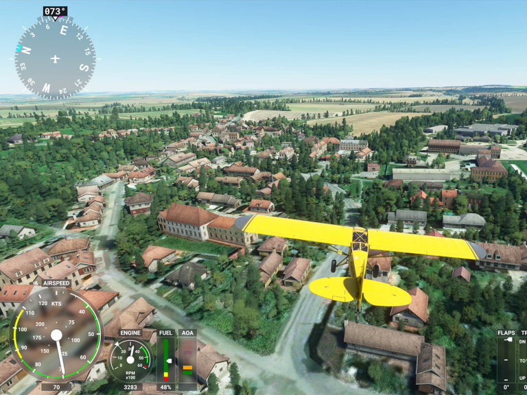 Microsoft Flight Simulator sleduje pi letu vechny dleit daje avyaduje odpilota soustedn areakce jako vrelnm letadle.