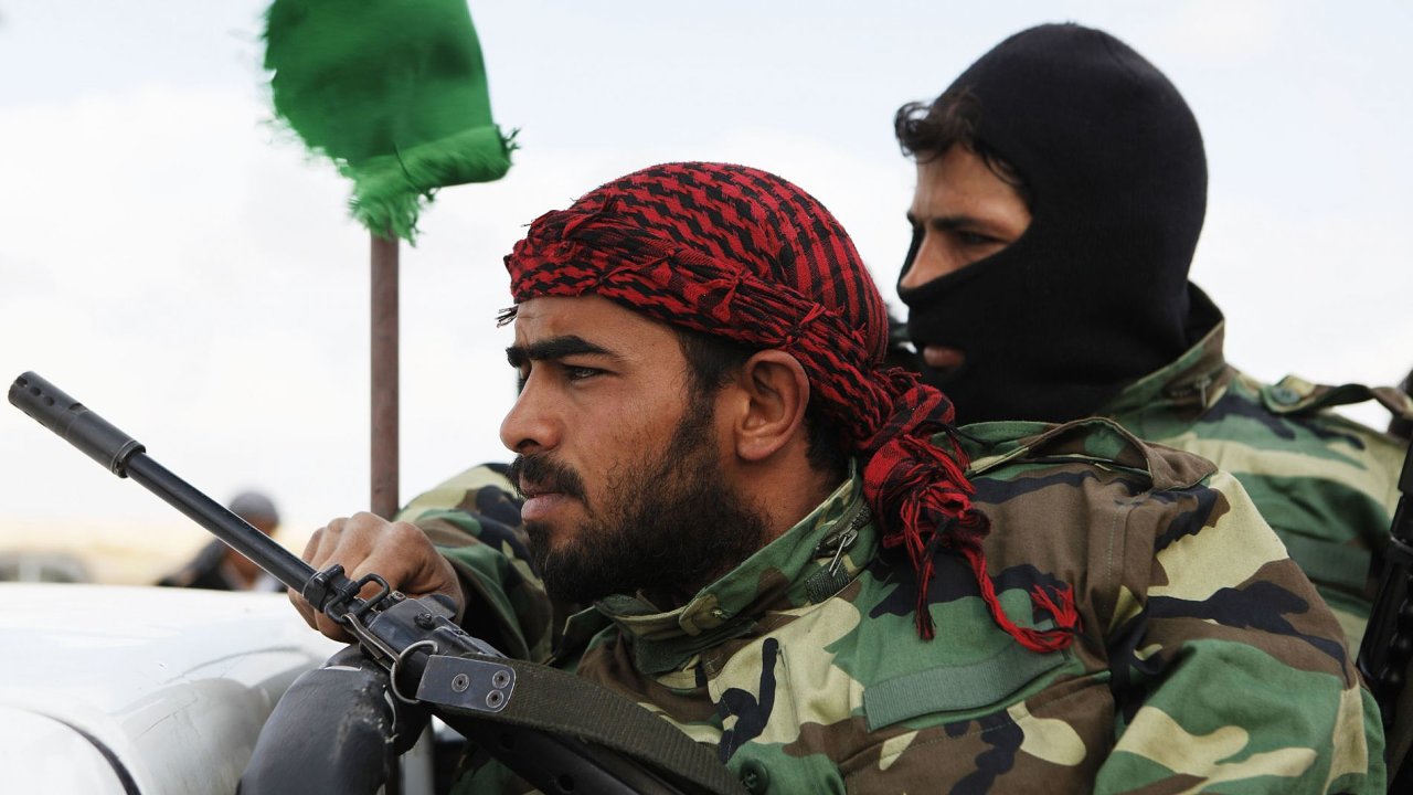Libyjt povstalci v Adedabji
