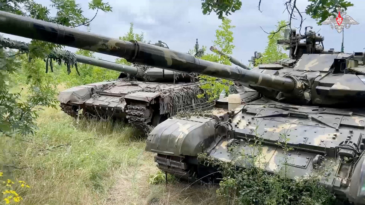 Rusk tanky wagnerovc na Ukrajin.