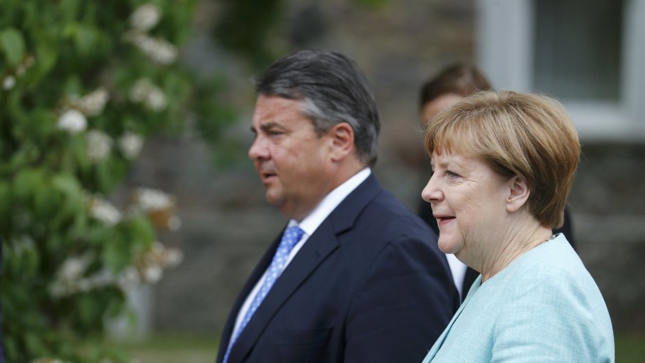 Kanclka Angela Merkelov (CDU) a vicekancl Sigmar Gabriel (SPD)