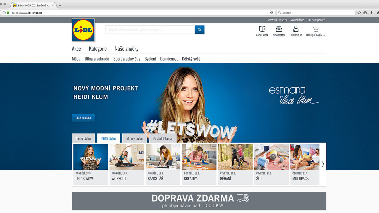 E-shop Lidl Česká republika