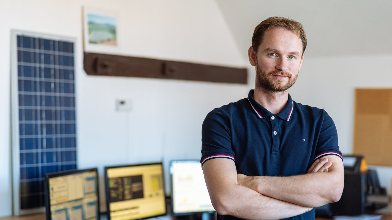 Tomáš Hornof, spolumajitel fotovoltaické elektrárny Mozolov