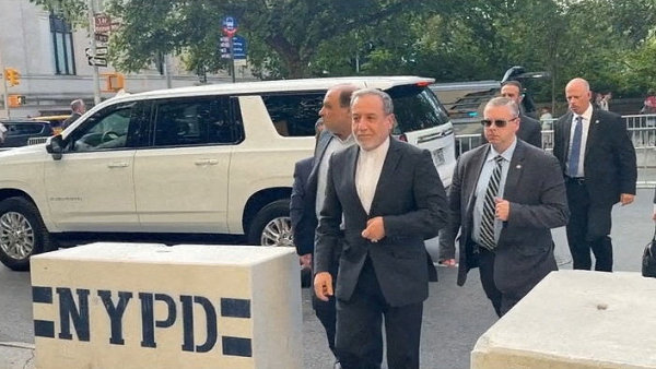Iranian Foreign Minister Abbas Araqchi arrives for the 81st United Nations...