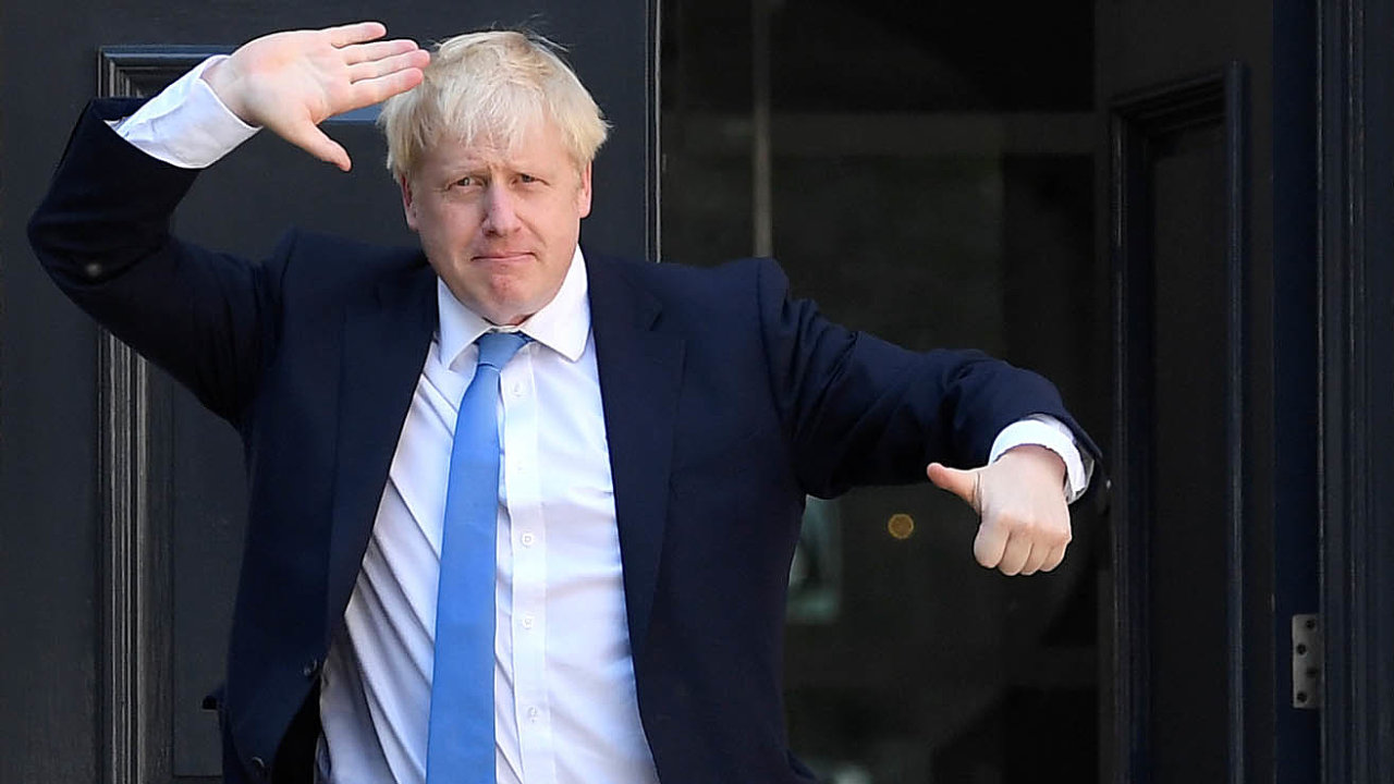 Boris Johnson, 23. ervna 2019: Prv m zvolili pedsedou a ztra se stanu premirem! Nazdar!