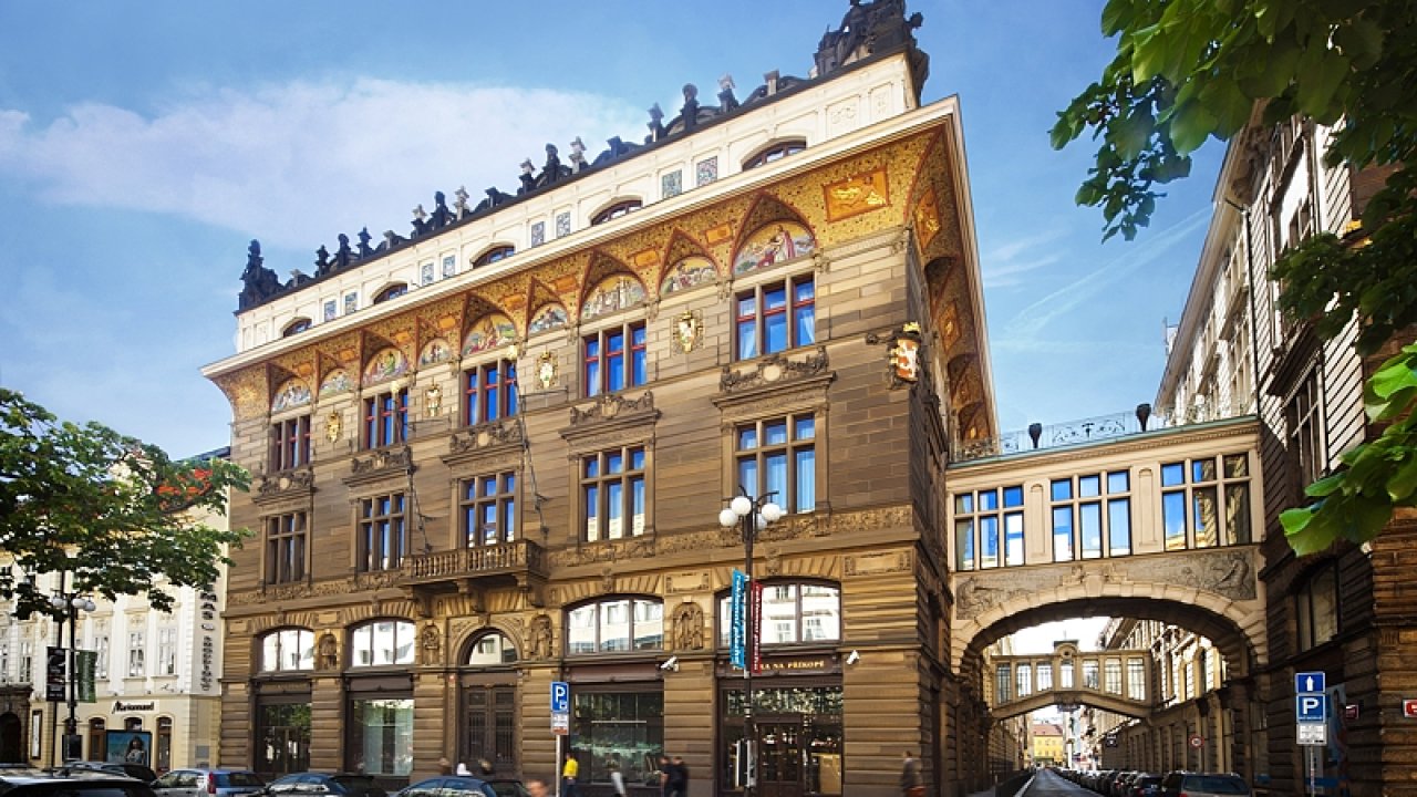Budova ivnobanky v centru Prahy