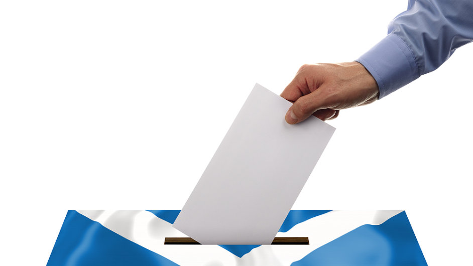 Volebn urna v Skotsku (ilustran foto)