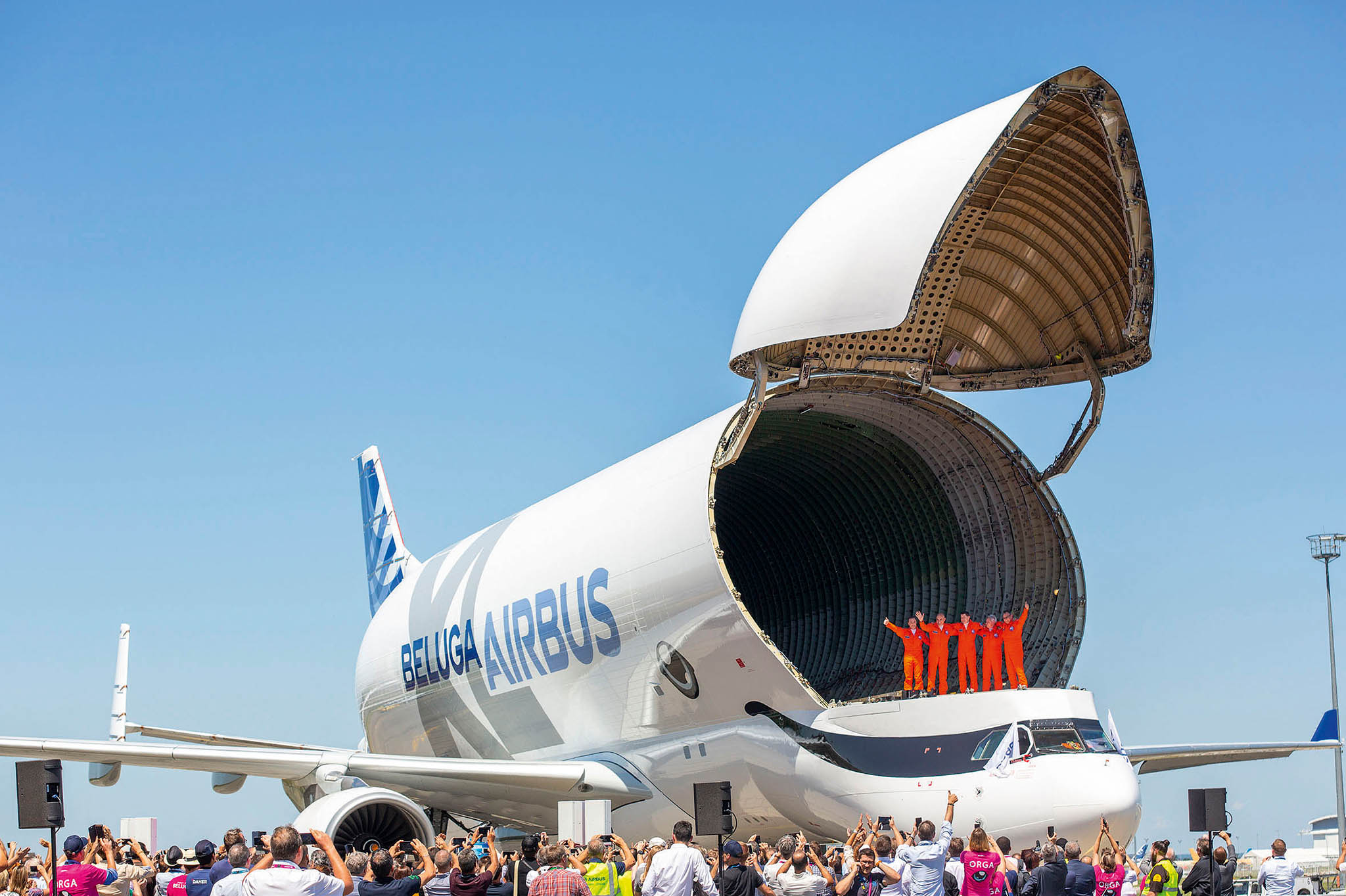 Spolenost Airbus vyslala do vzduchu prvn z ptice novch nkladnch letadel BelugaXL.