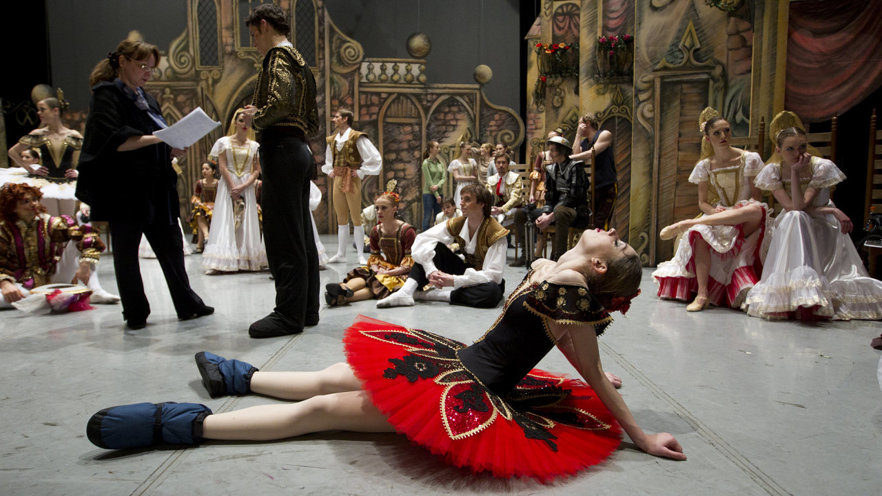 Generln zkouka baletu Don Quijote v prask Sttn opee