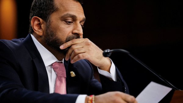 FILE PHOTO: FBI Director Kash Patel testifies before a Senate Judiciary...