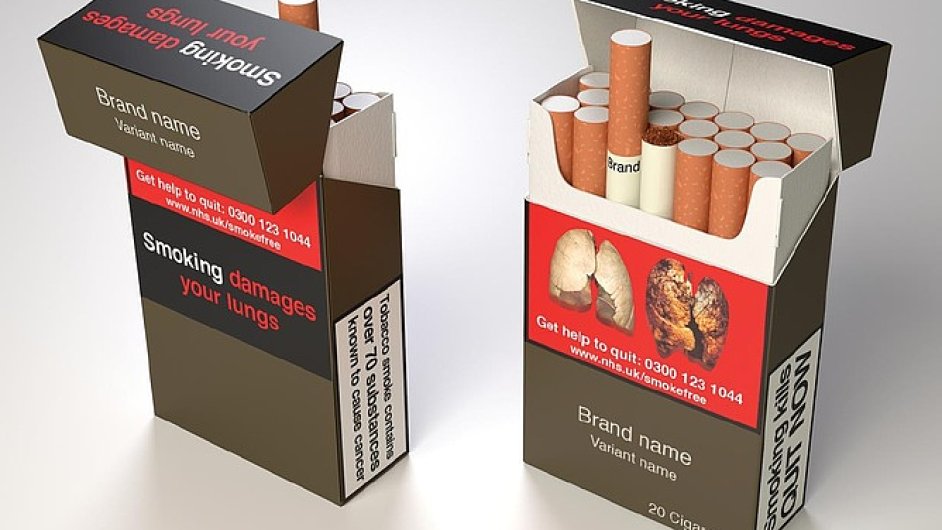 Do britskho parlamentu m nvrh zkona, kter naizuje jednotn design cigaretovch krabiek.