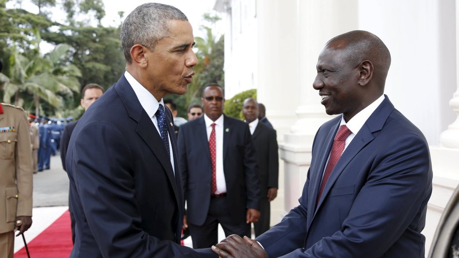 Obama v Keni, americk prezident