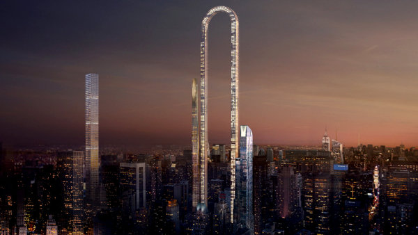 The Big Bend, který má být nejdelší budovou světa, by měla vyrůst na manhattanské 57. ulici.