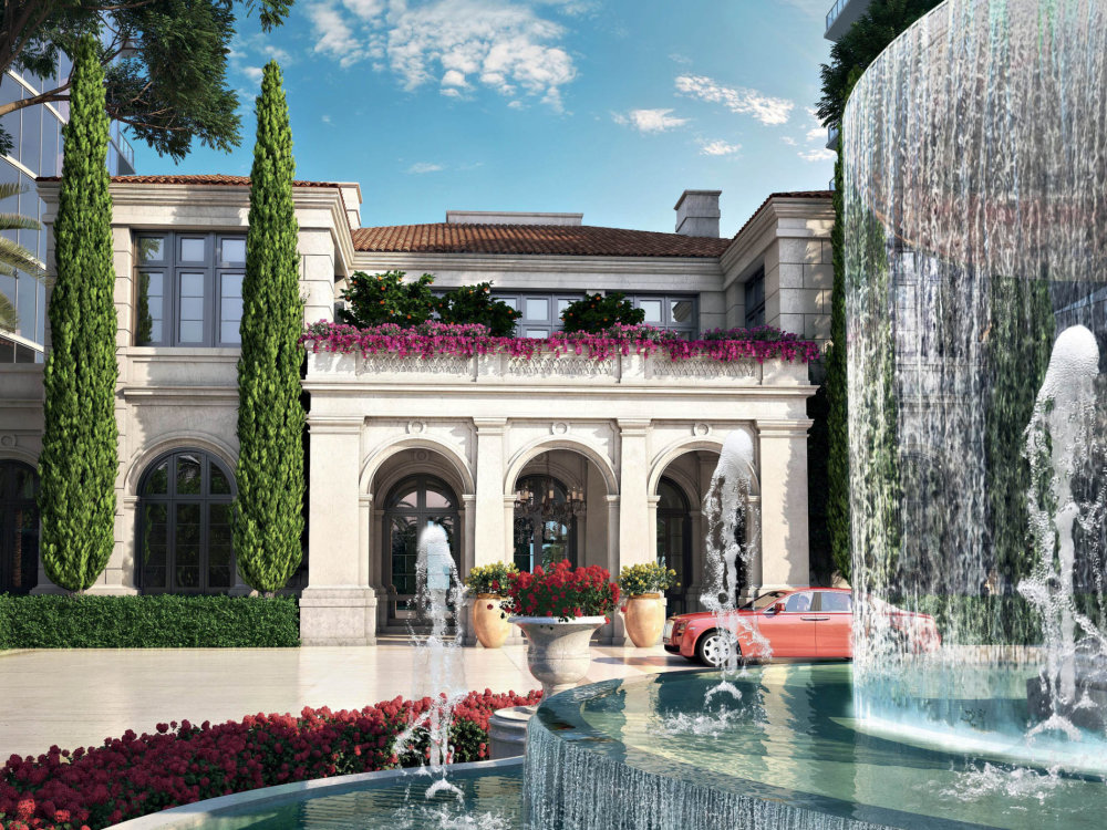 Na podobě luxusního obytného komplexu na Floridě se podílí i slavný návrhář Karl Lagerfeld.