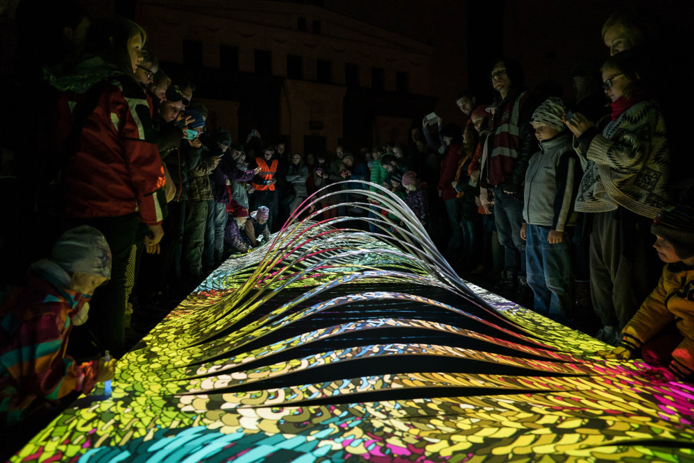 Z předchozího ročníku pražského festivalu světla Signal