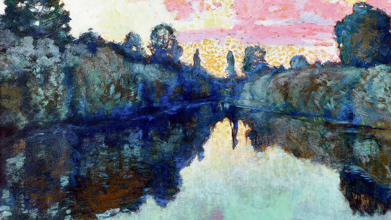 Radimsk v Giverny obas vyjdl na loce za spolenm malovnm s Monetem