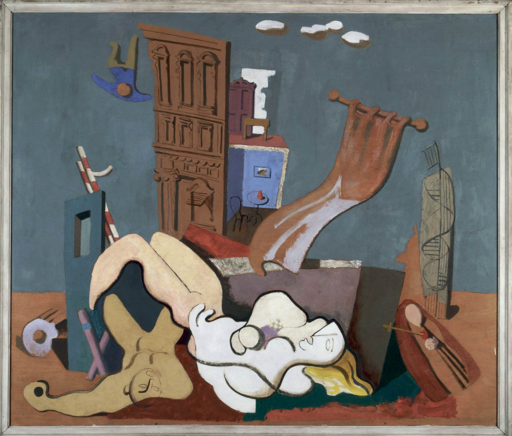 Surrealistický obraz Karla Kunze Německo, probuď se! (1942) odráží úzkost válečných let. Surrealistický obraz Karla Kunze Německo, probuď se! (1942) odráží úzkost válečných let.