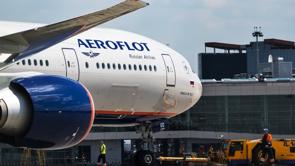 Letadlo rusk leteck spolenosti Aeroflot.
