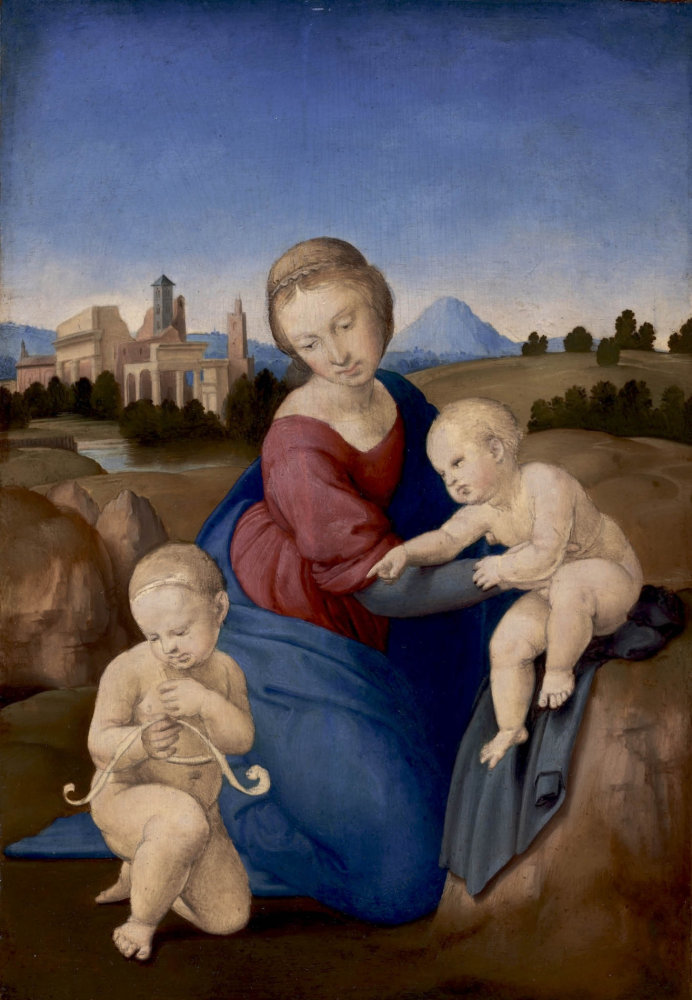 Szépmüvészeti Múzeum v Budapešti zapůjčilo Raffaelovu Madonu Esterházyů z roku 1508. Szépmüvészeti Múzeum v Budapešti zapůjčilo Raffaelovu Madonu Esterházyů z roku 1508.