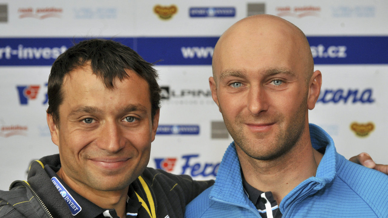 Deblkanoist Ondej tpnek (vlevo) a Jaroslav Volf .