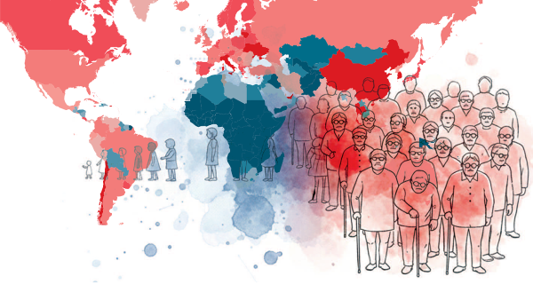 Svět stárne, dětské švitoření se vytrácí. Armáda důchodců roste hlavně na východě