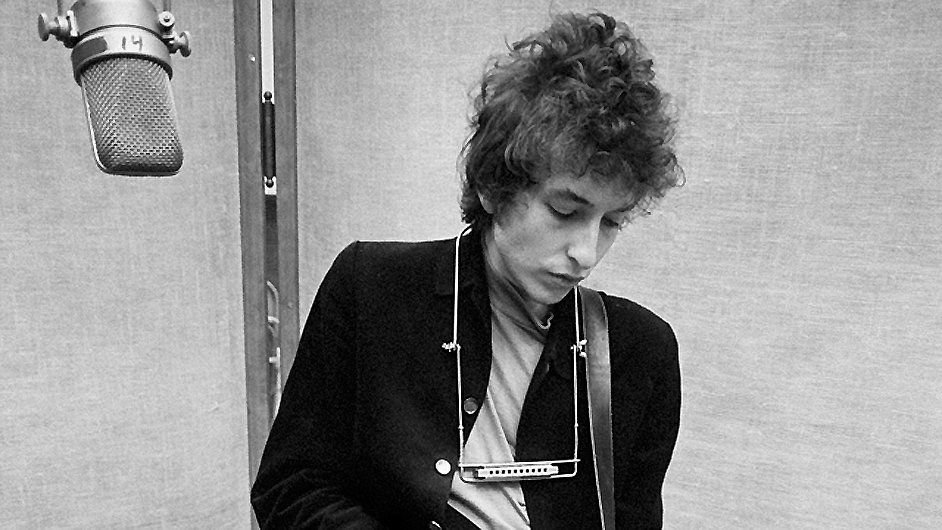 Dylan pi studiovm naten v roce 1965