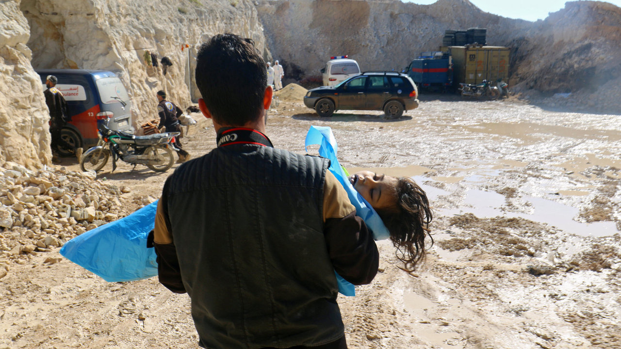 Pi nletu v provincii Idlib byly pouity chemick zbran.