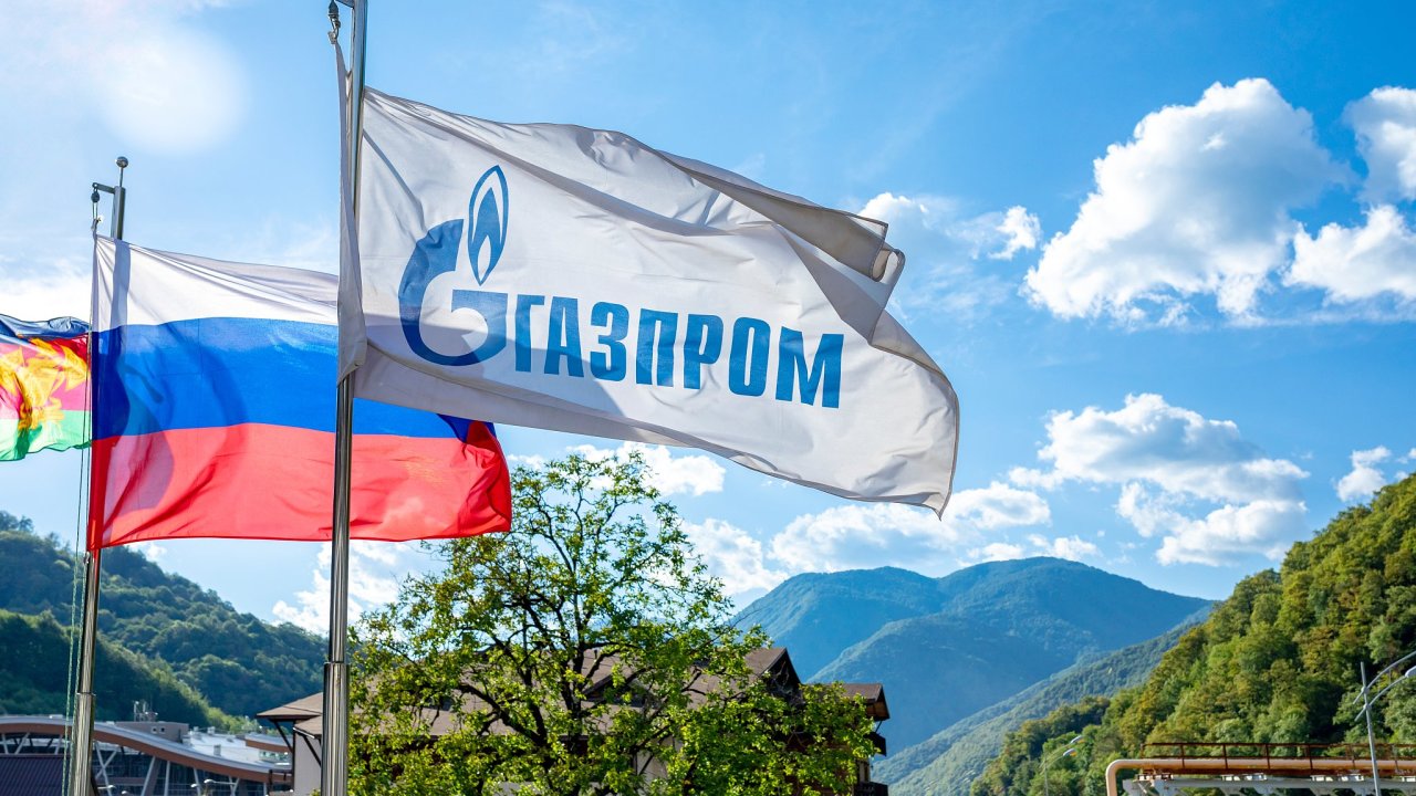 Gazprom, vlajka