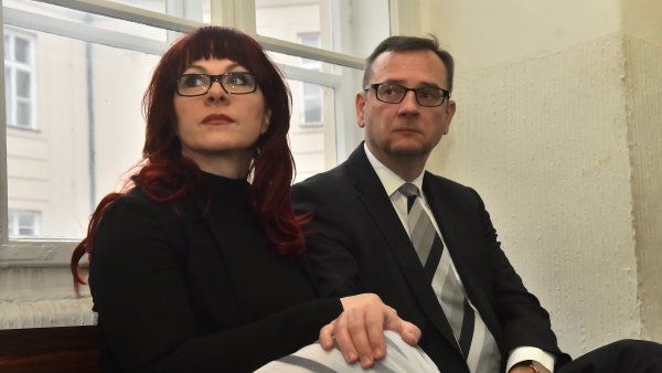 Jana Ne�asov&aacute; s b&yacute;val&yacute;m premi&eacute;rem Petrem Ne�asem.