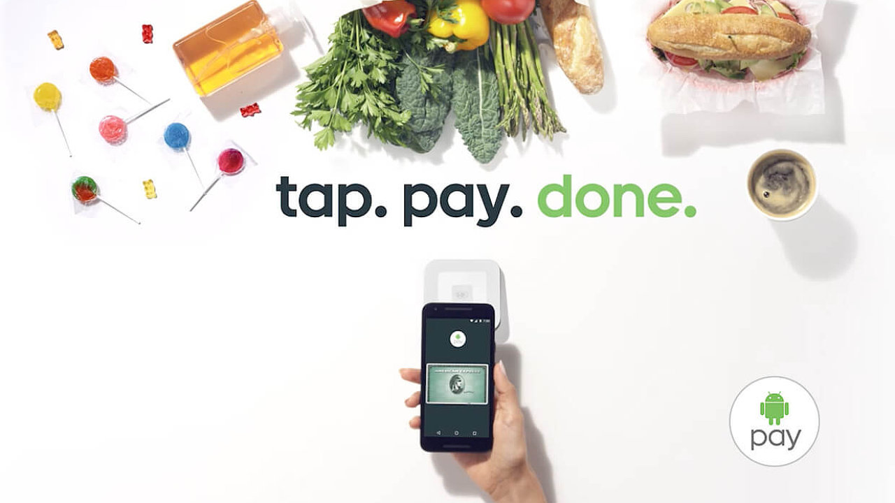 Android Pay pedstavuje modern mobiln platby v obchodech i na internetu