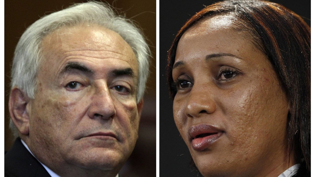 Dominique Strauss-Kahn (vlevo) el obvinn z pokusu o znsilnn pokojsk