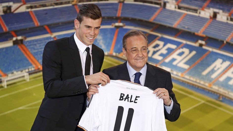 Gareth Bale s prezidentem Realu Madrid Florentinem Prezem