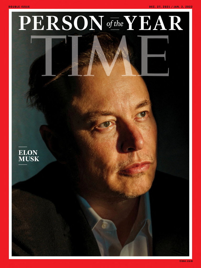 Elon Musk se stal osobnost roku podle asopisu Time