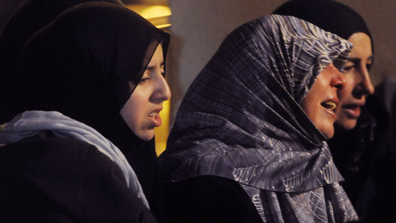 Muslimky po toku na meitu v Belgii