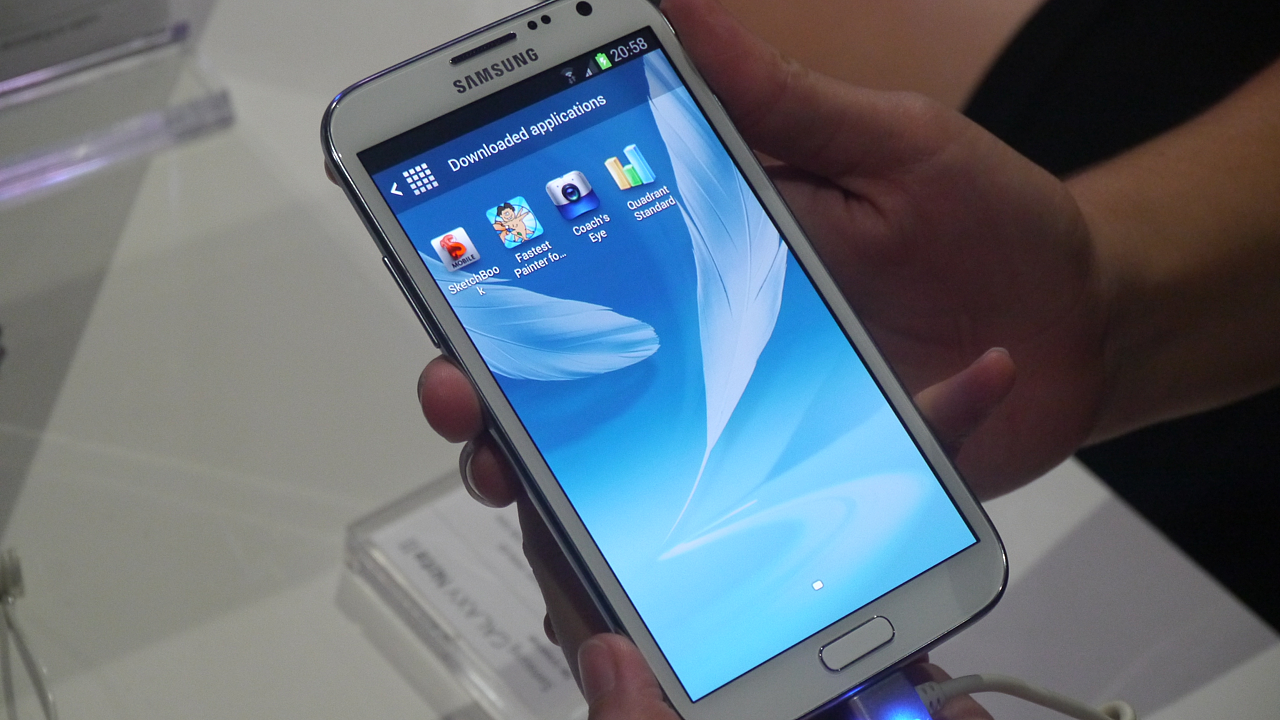 Galaxy Note II pi pedstaven v Berln na akci Samsung Unpacked 2012