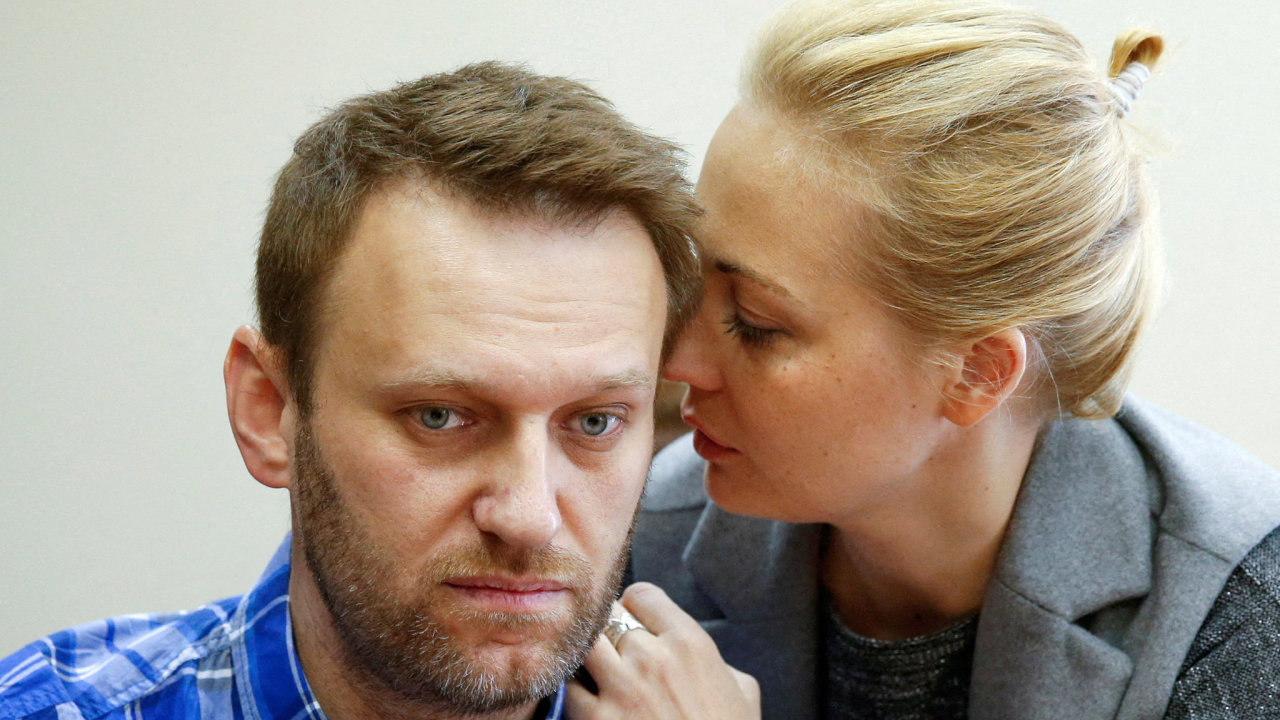 Navalnyj a jeho ena Julia