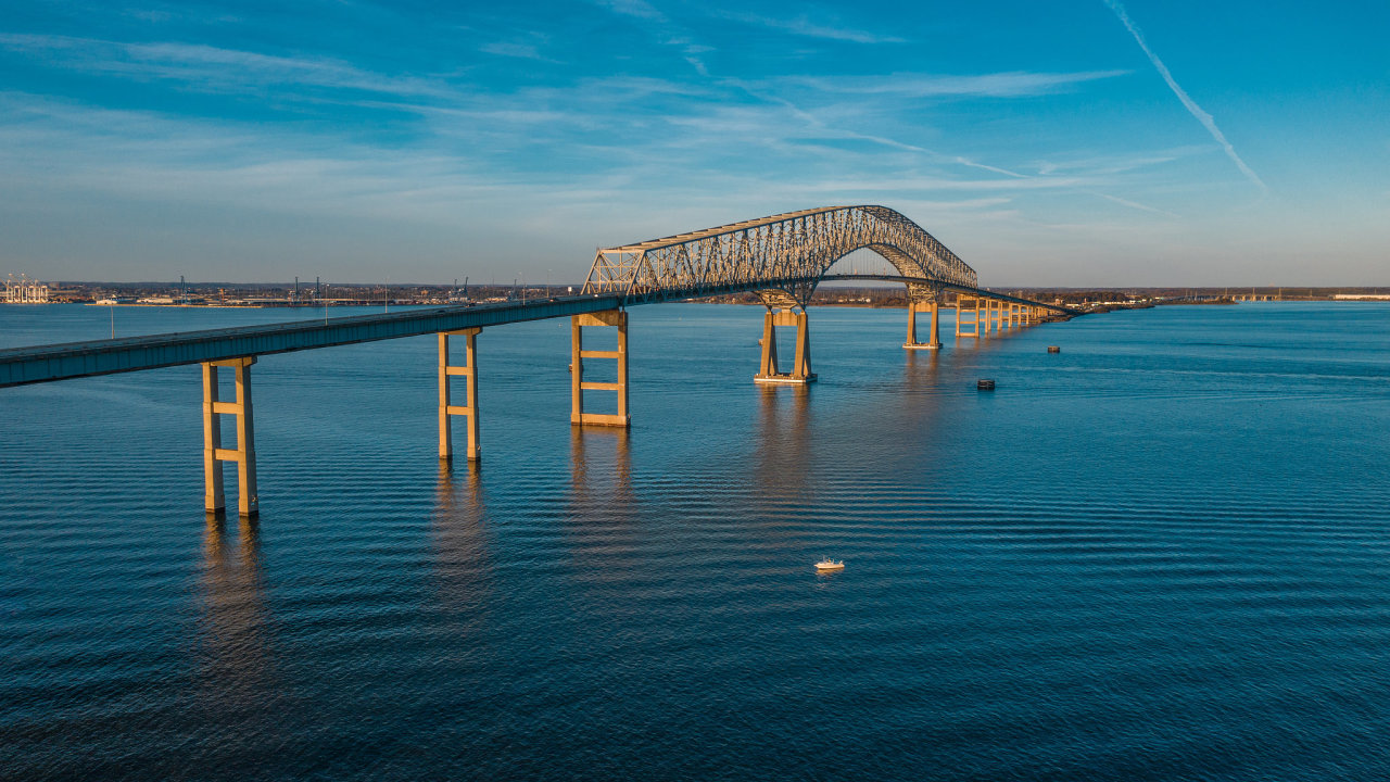 Francis Scott Key Bridge, most v Baltimore